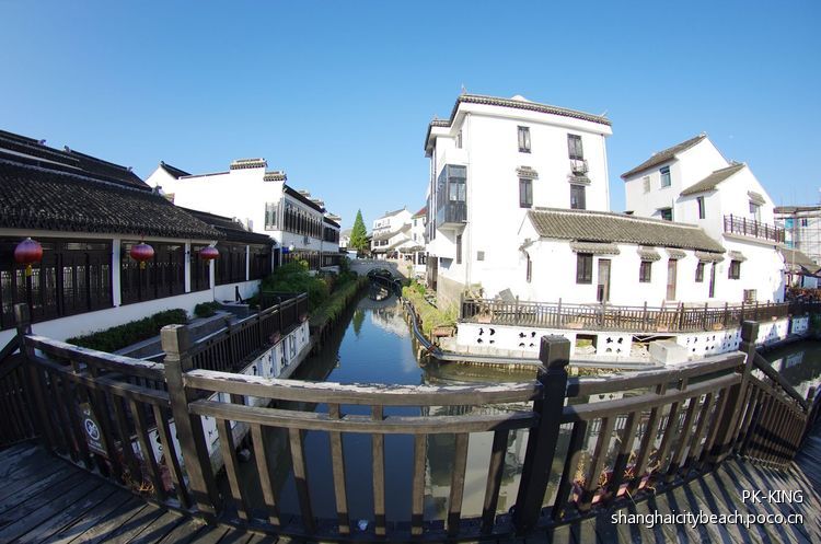 点击大图看下一张：中国最美休闲乡村 上海金山嘴渔村