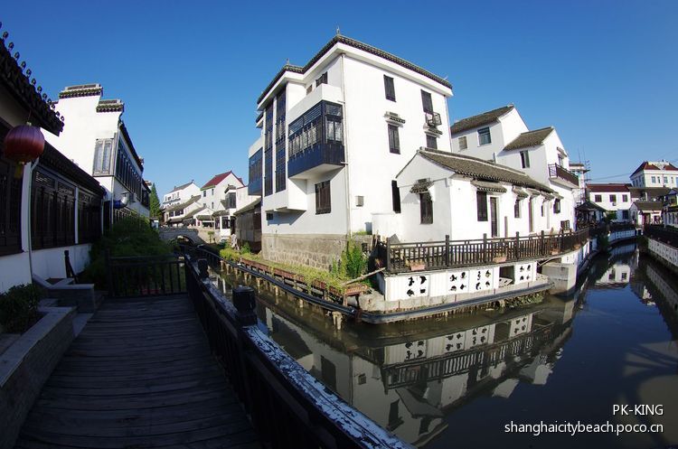 点击大图看下一张：中国最美休闲乡村 上海金山嘴渔村