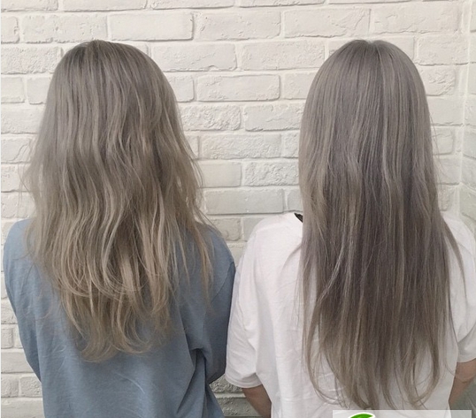 点击大图看下一张：把头发染成五十度灰 灰色系染发正流行