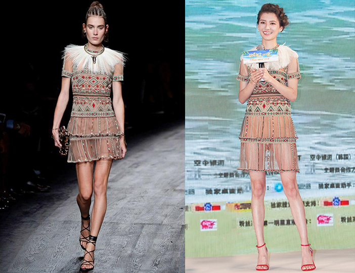 点击大图看下一张：吴千语造型百变 女神时尚感燃屏