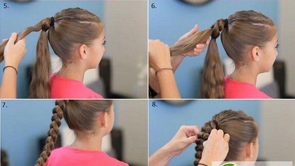 点击大图看下一张：最新儿童发型扎法大全 不会编发也能扎出精致发型