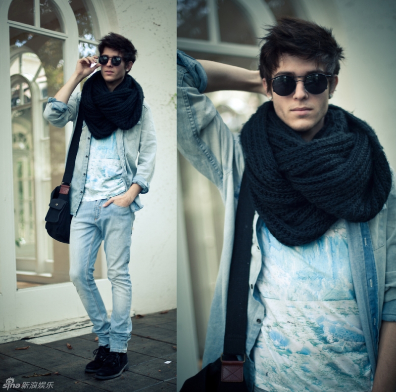 点击大图看下一张：美国亚当-加拉赫20岁帅哥