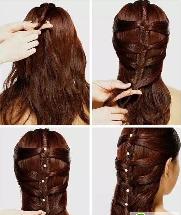 点击大图看下一张：韩式新娘发型大全　唯美新娘发型图片