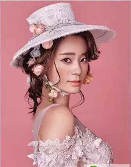 点击大图看下一张：韩式新娘发型大全 最精致的新娘发型