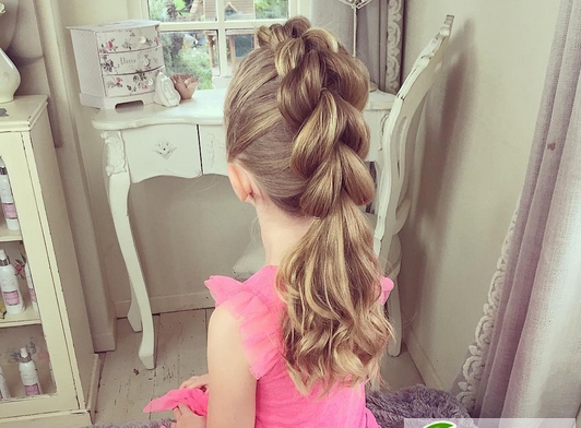 点击大图看下一张:小学女生七天七款扎发