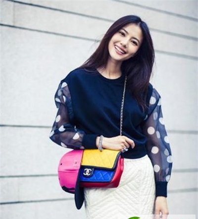 点击大图看下一张：女神高圆圆发型集锦 时尚靓肤潮妹首选