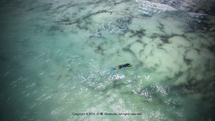 点击大图看下一张：孤独的泳者