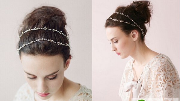 点击大图看下一张:中韩新娘盘发发型 2017新款浪漫来袭