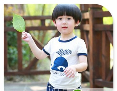 点击大图看下一张:潮流男生儿童短发发型