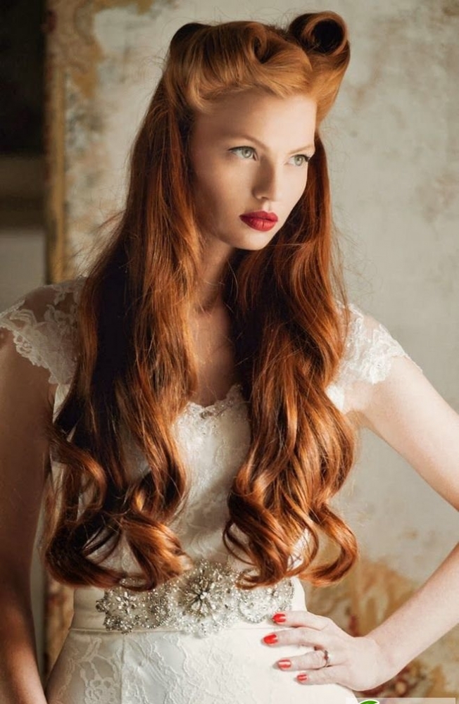 点击大图看下一张：最美新娘发型设计 欧式经典新娘妆发