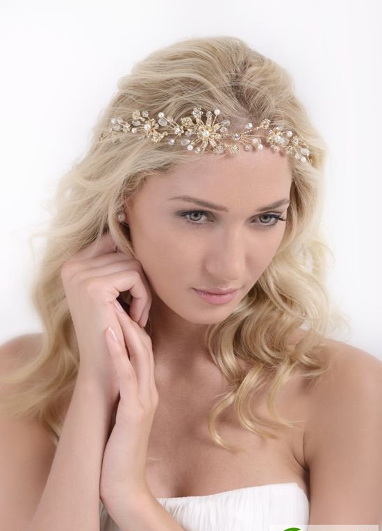 点击大图看下一张：最美新娘发型设计 欧式经典新娘妆发