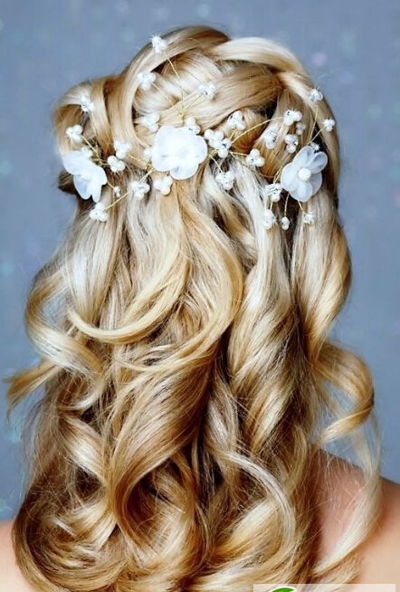 点击大图看下一张：最美新娘发型设计 欧式经典新娘妆发