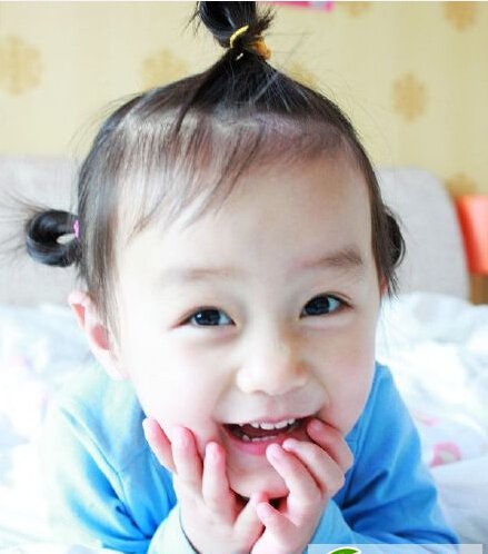 点击大图看下一张：小萝莉发型扎法大全 最新儿童发型图片