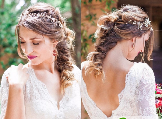 点击大图看下一张:华丽浪漫新娘发型 经典欧式时尚新娘妆发图片