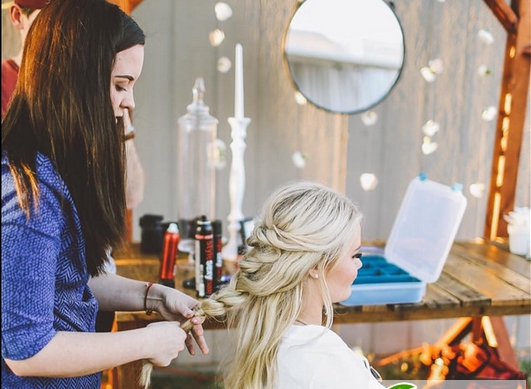 点击大图看下一张：华丽浪漫新娘发型 经典欧式时尚新娘妆发图片