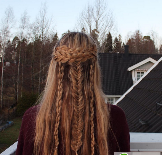 点击大图看下一张：波西米亚长发编发 嬉皮流浪风格编发Bohemian