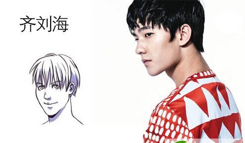 点击大图看下一张：最流行的男士发型图片及名称