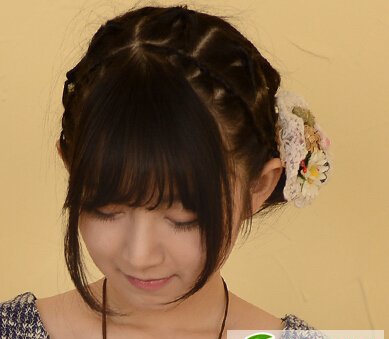 点击大图看下一张：小学女生日系森女发型