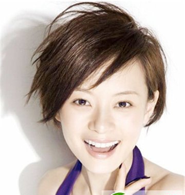 点击大图看下一张：最新孙俪短发造型设计