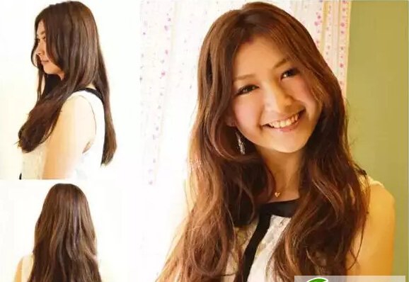 点击大图看下一张:女生偏分长卷发发型