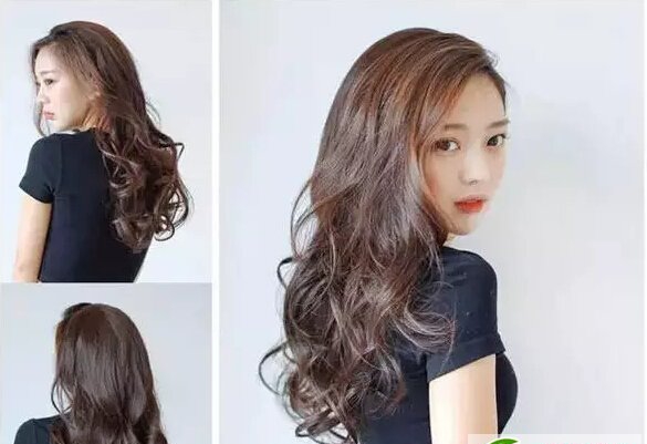 点击大图看下一张:女生偏分长卷发发型