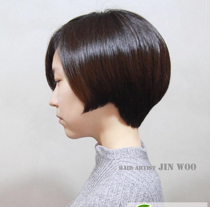 点击大图看下一张:女生沙宣短波波头 时尚韩范波波头短发发型