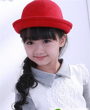 点击大图看下一张：有个女儿一定给她弄的发型