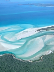澳洲大堡礁白天堂沙滩航拍