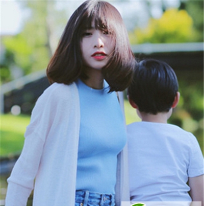 点击大图看下一张：韩式清新可爱梨花头 百变气质时尚小达人