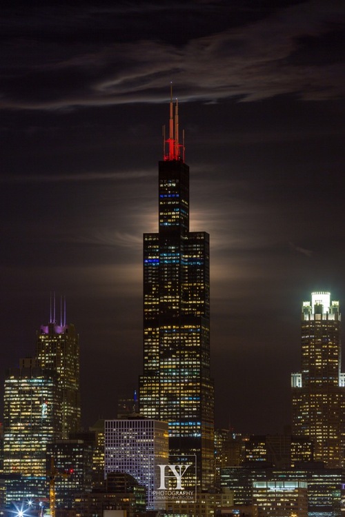 点击大图看下一张：芝加哥2016超级月亮