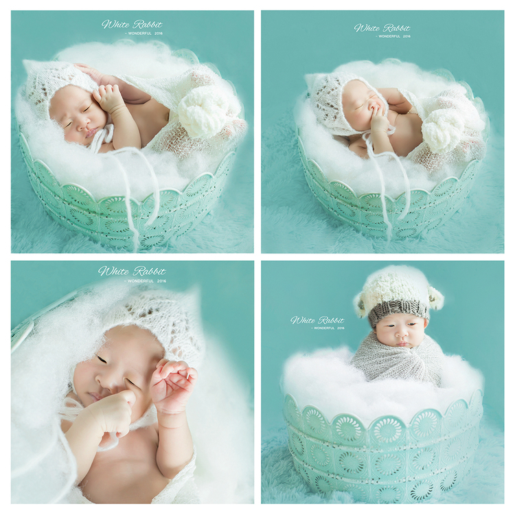 点击大图看下一张：浅色系新生儿