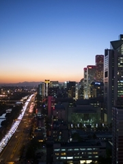 北京深秋夜景