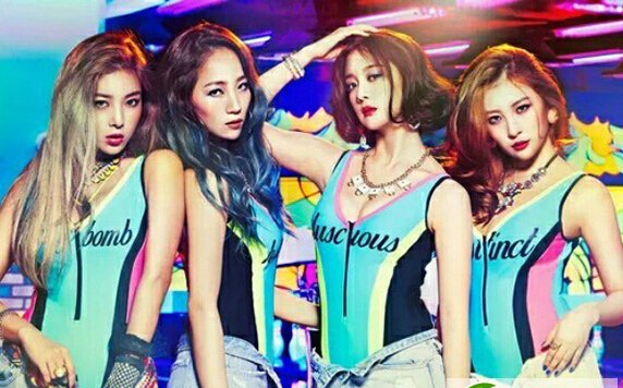 点击大图看下一张：Wonder Girls乐队复出 宣传照渐变染发惊艳