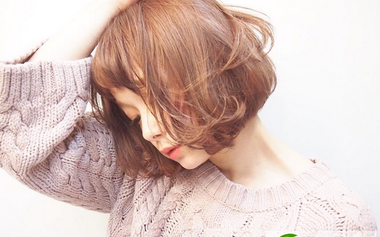 点击大图看下一张：流行气质波波头 日系复古少女系短发发型