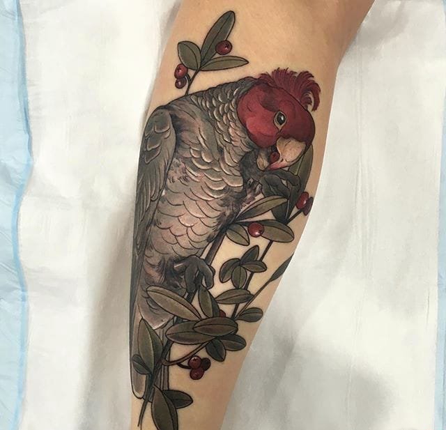 点击大图看下一张：精致漂亮的新传统风格纹身图案来自索菲娅