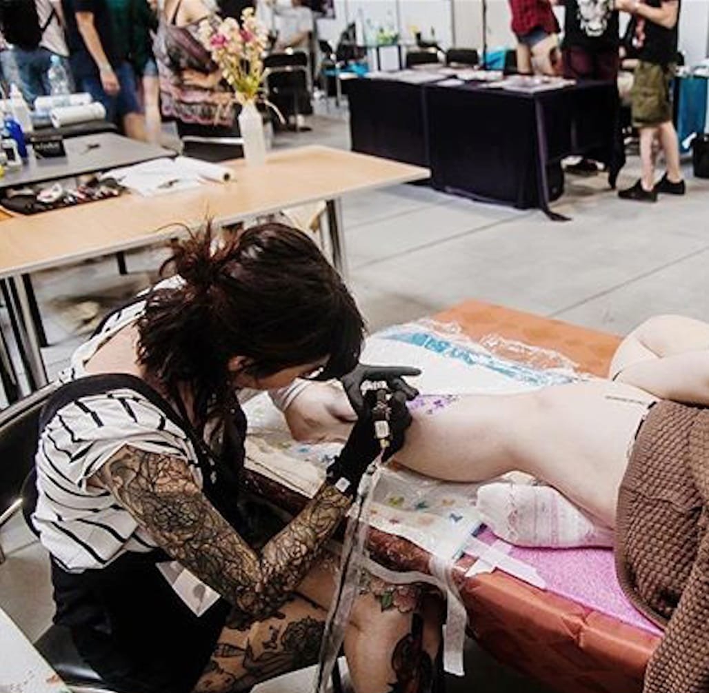 点击大图看下一张：精致漂亮的新传统风格纹身图案来自索菲娅