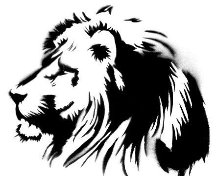 点击大图看下一张：15款多风格狮子图腾纹身图案手稿素材
