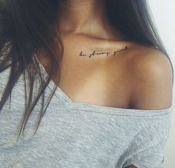 点击大图看下一张：多款女性小清新英文字纹身图案