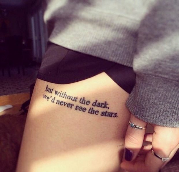 点击大图看下一张:多款女性小清新英文字纹身图案