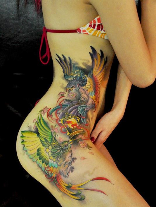 点击大图看下一张：一组漂亮的女性刺青图片