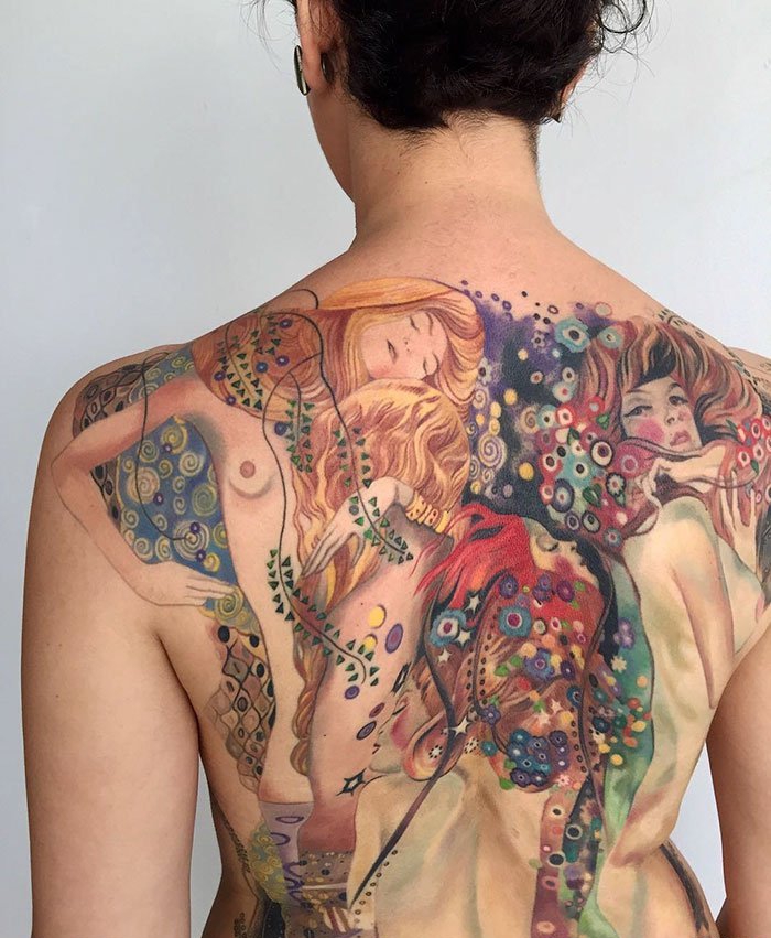 点击大图看下一张:多款抽象绘画艺术风格纹身图案展示纹身艺术的一面