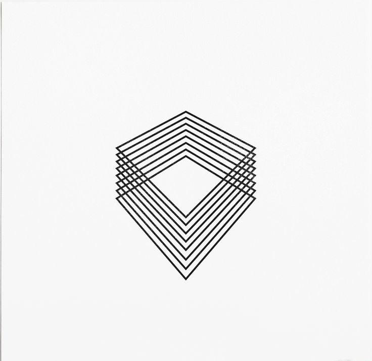 点击大图看下一张：10款简单的几何图形纹身图案手稿素材