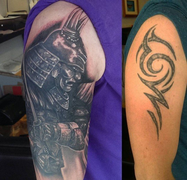 点击大图看下一张：多款成功的精美的覆盖纹身图案