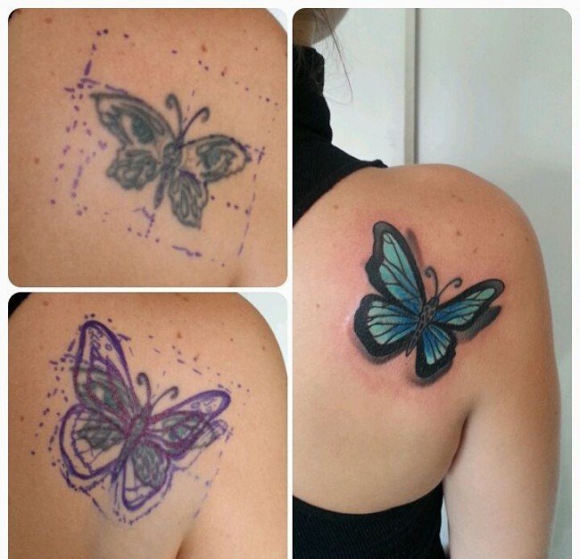 点击大图看下一张：多款成功的精美的覆盖纹身图案