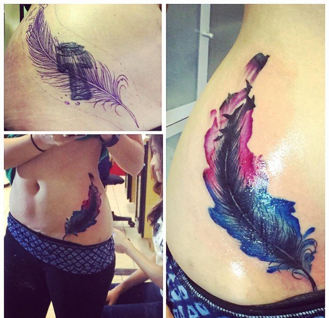 点击大图看下一张：多款成功的精美的覆盖纹身图案