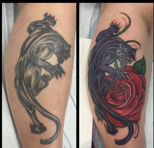 点击大图看下一张：多款成功的精美的覆盖纹身图案