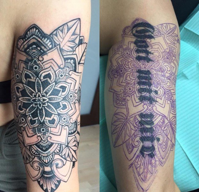 点击大图看下一张:多款成功的精美的覆盖纹身图案