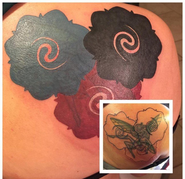 点击大图看下一张:多款成功的精美的覆盖纹身图案