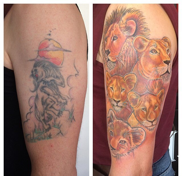 点击大图看下一张:多款成功的精美的覆盖纹身图案