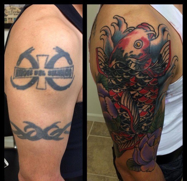 点击大图看下一张:多款成功的精美的覆盖纹身图案
